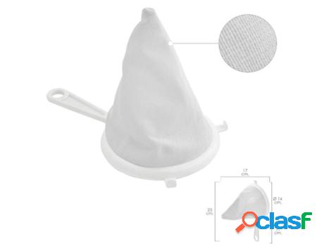 Colador tela franela armazón de plastico ø 16 cm. con 2
