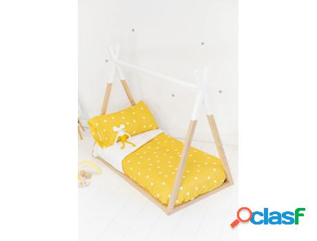 Colcha Infantil SOKIOS (110 x 140 - Poliéster - Amarillo)