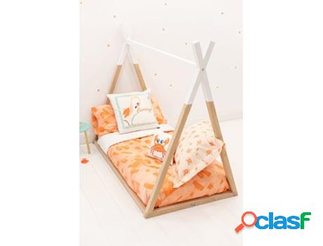 Colcha Infantil SOKIOS (180 x 270 - Poliéster - Naranja)