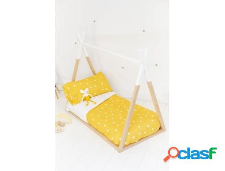 Colcha Infantil SOKIOS (60 x 120 - Poliéster - Amarillo)