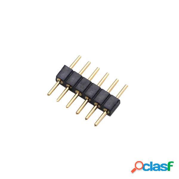 Conector macho / macho para tiras led rgb+cct (6 pin 11mm)