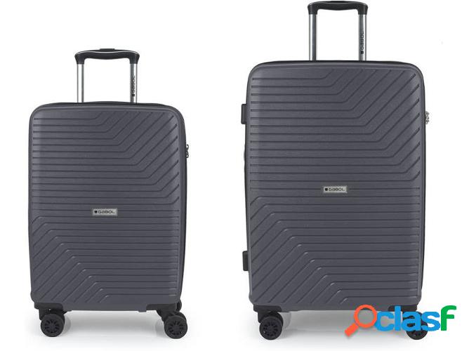 Conjunto 2 Maletas de Viaje GABOL Osaka (120 L - Gris)