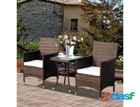 Conjunto de Jardín OUTSUNNY 863-027BN (3 Piezas)