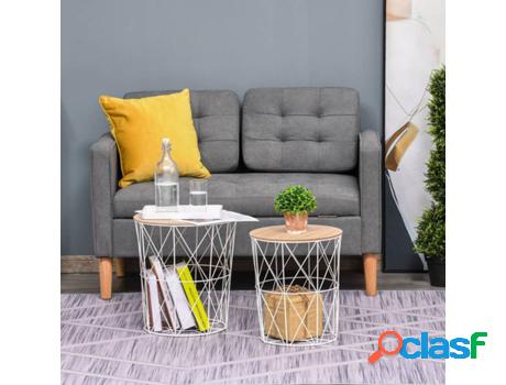Conjunto de Mesas de Centro HOMCOM 833-565