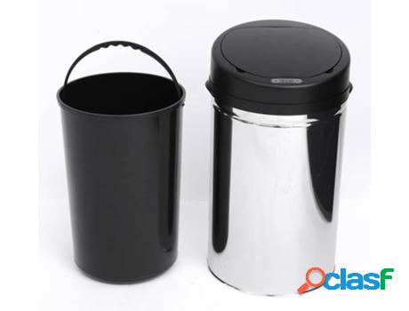 Cubo de Basura HOMCOM 03-0026 (30 l - Plateado)