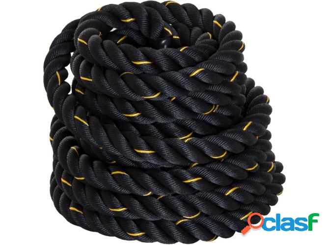 Cuerda de Entrenamiento HOMCOM A93-019 (Negro - 9m -