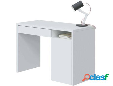 Escritorio HABITDESIGN Cala (Blanco - Melamina y Metal - 108