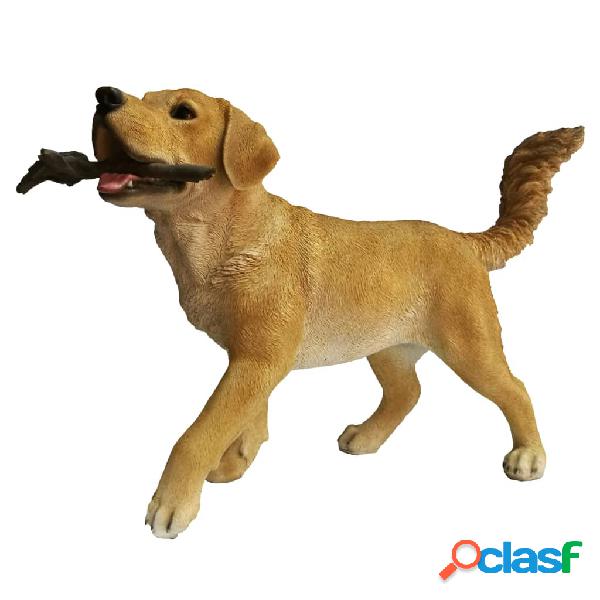 Esschert Design Estatua de labrador con palo 62,6x23,7x40 cm