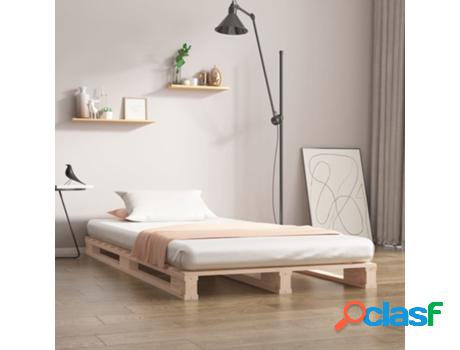 Estructura De Cama VIDAXL Madera Maciza De Pino 100X200 Cm