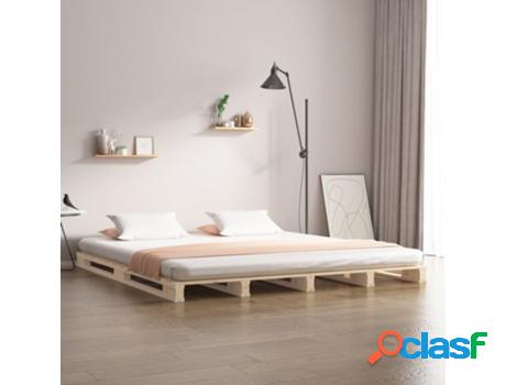 Estructura De Cama VIDAXL Madera Maciza De Pino 120X200 Cm