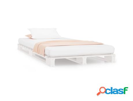 Estructura De Cama VIDAXL Madera Maciza De Pino Blanco