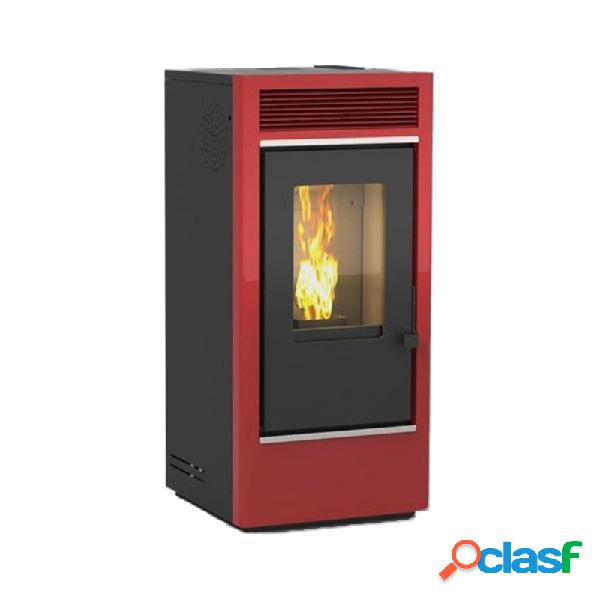 Estufa pellet karmek one wien s1 plus 13,22kw rojo