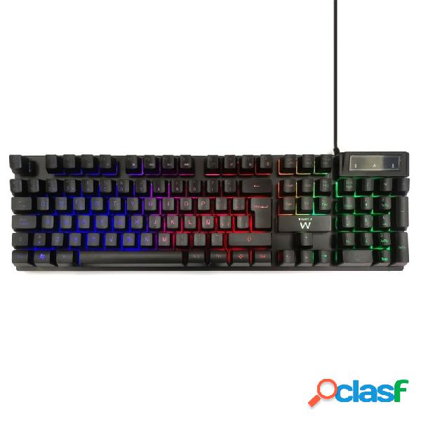 Ewent Teclado Gaming Negro