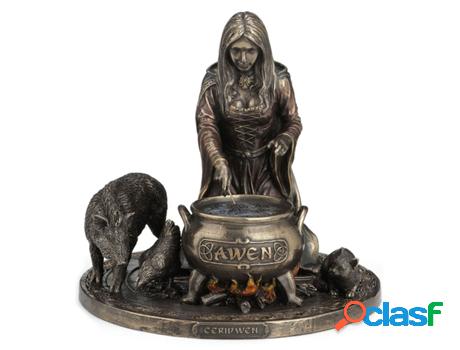 Figura Diosa Ceridwen Gris de Resina 15X17X17cm Figura