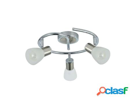 Foco plafon cholo3xe14 cromo/niquel 16x3 circular