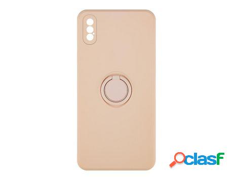 Funda ACCETEL para iPhone XS Max Gel O-Ring Rosa Pastel