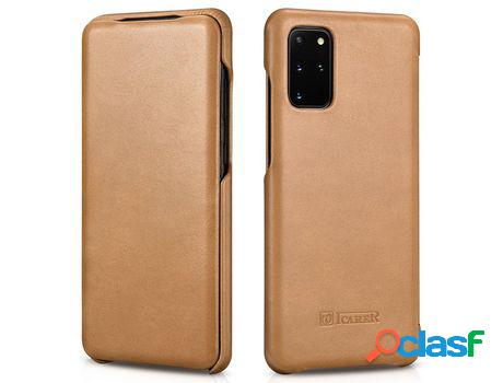 Funda Couro Genuíno ICARER Curved Edge Vintage Folio para