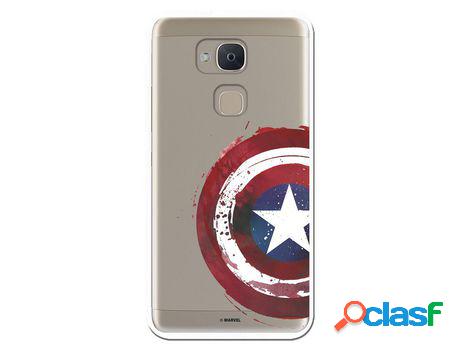 Funda Oficial Escudo Capitan America Para Bq Aquaris V Plus