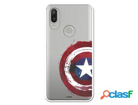 Funda Oficial Escudo Capitan America Para Bq Aquaris X2 Pro