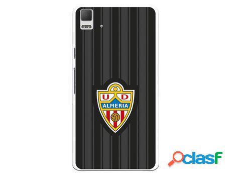 Funda Oficial Ud Almería Fondo Negro Para Bq Aquaris E5 4G