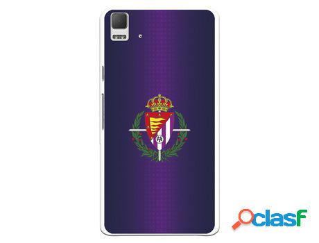 Funda Oficial Valladolid Escudo Fondo Lila Para Bq Aquaris