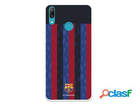 Funda Para Huawei Y7 2019 Del Fc Barcelona Fondo Rayas