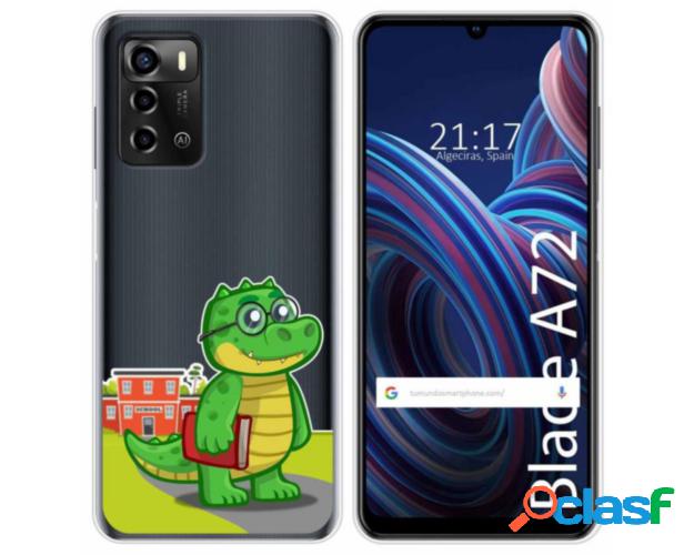 Funda Silicona Transparente para ZTE Blade A72 diseño Coco