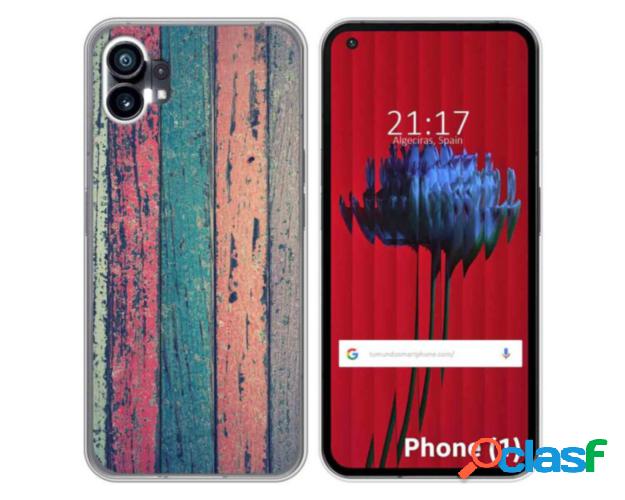 Funda Silicona para Nothing Phone 1 diseño Madera 10
