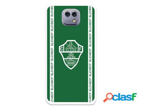 Funda para LG X Cam del Elche CF Escudo Fondo Verde Escudo