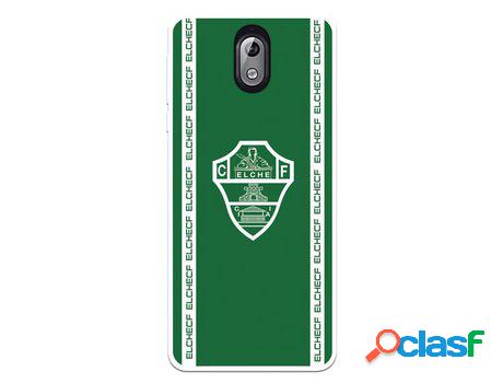 Funda para Nokia 3.1 del Elche CF Escudo Fondo Verde Escudo
