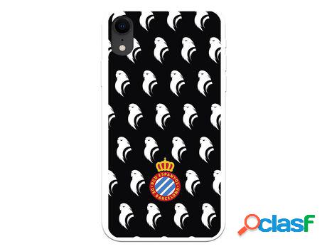Funda para iPhone XR del RCD Espanyol Escudo Patron Fondo