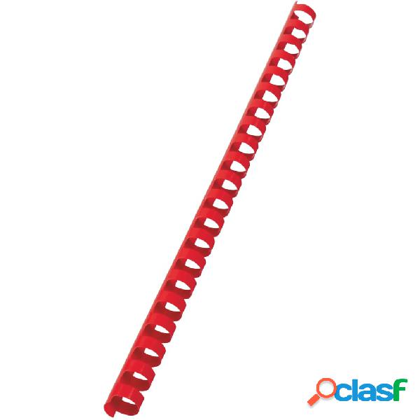 GBC Juego de anillas de encuadernación CombBind 14 mm rojo