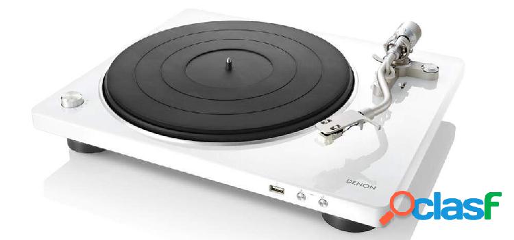 Giradiscos Denon DP-450USB Blanco - Sensor Velocidad
