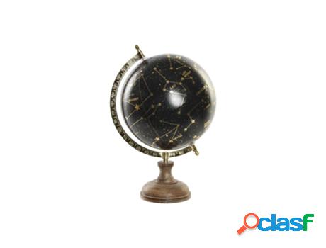 Globo Celeste DKD HOME DECOR (Metal con Base de Madera -