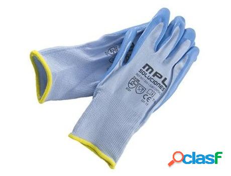 Guante ny/nitrilo azul alimentario t-8 par