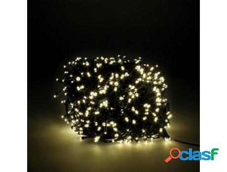 Guinalda luces navidad 1000 leds color blanco calido. luz