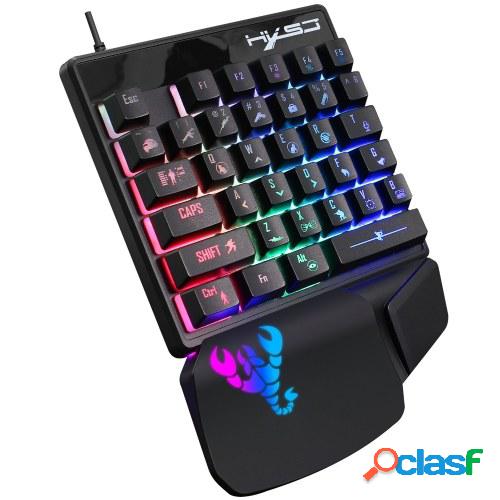 HXSJ J300 + V400 Combo de teclado y ratón Iluminación RGB
