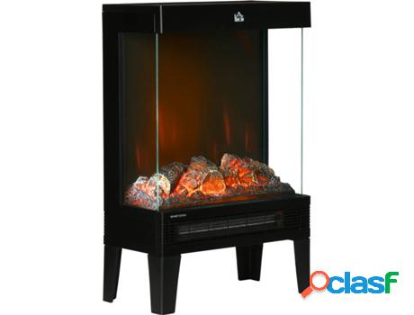 Homcom Chimenea Eléctrica 1000W/2000W Calentador De