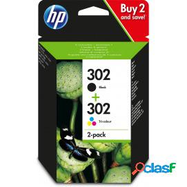 Hp Cartucho Multipack 302 Negro+