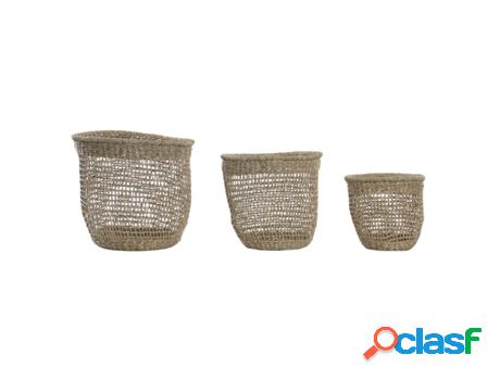Juego De Cestas Dkd Home Decor (35 X 35 X 35 Cm)