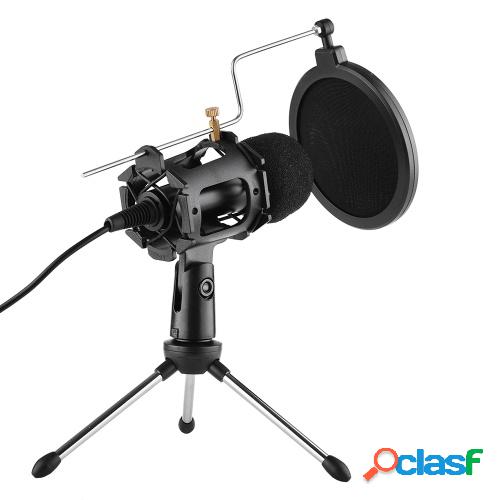 Kit de micrófono de video con mini micrófono Trípode