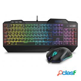 Krom Pack Teclado Semimecanico Y Raton Krusher