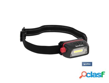 Linterna cob led de cabeza 5 w 6500 k usb