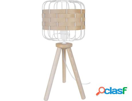 Lámpara de Mesa TOSEL Tressé.Bago R (Haya Natural, Blanco,