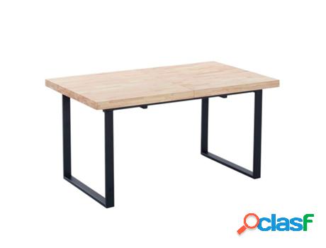 Mesa de Comedor ABECEDARIO Extensible (Negro - Metal y
