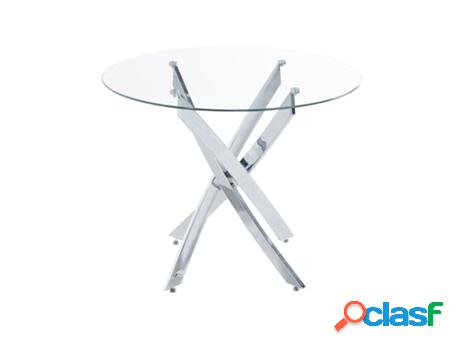 Mesa de Comedor ABECEDARIO Thunder (Plateado - Metal - 100 x