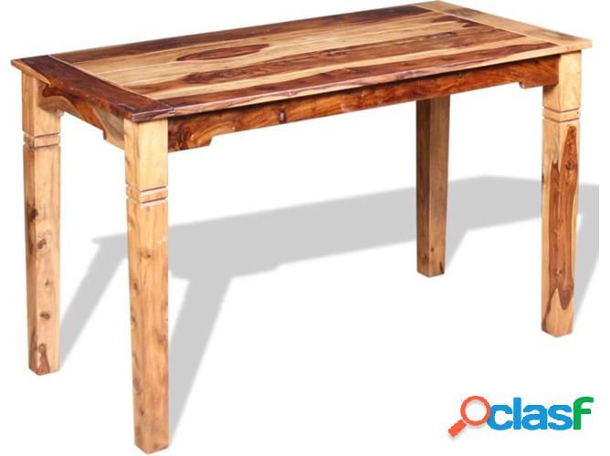 Mesa de Comedor VIDAXL 243963 (Madera de Sheesham Maciza -