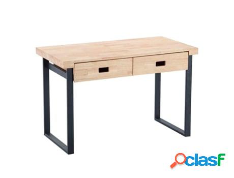Mesa escritorio natural 2 cajones, ABECEDARIO, 120 cm