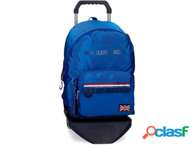 Mochila con Trolley PEPE JEANS Overlap Azul (32x44x15cm)