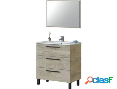 Mueble de Baño Athena 80 con 3 Cajones + Espejo ARKITMOBEL
